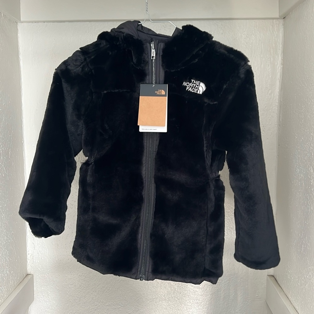 NWT Girls Northface reversible jacket with hood